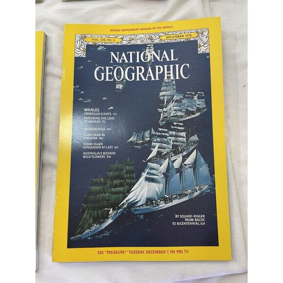 Nat Geo Jul–Dec 1976 Slipcover Lot | Vintage Science, Wildlife Magazine - Picture 10 of 16